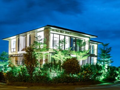 Philippinen-Einfamilienhaus-Nacht